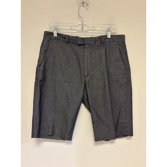 Theory Pin Striped Shorts Size 32 Gray - Picture 1 of 6